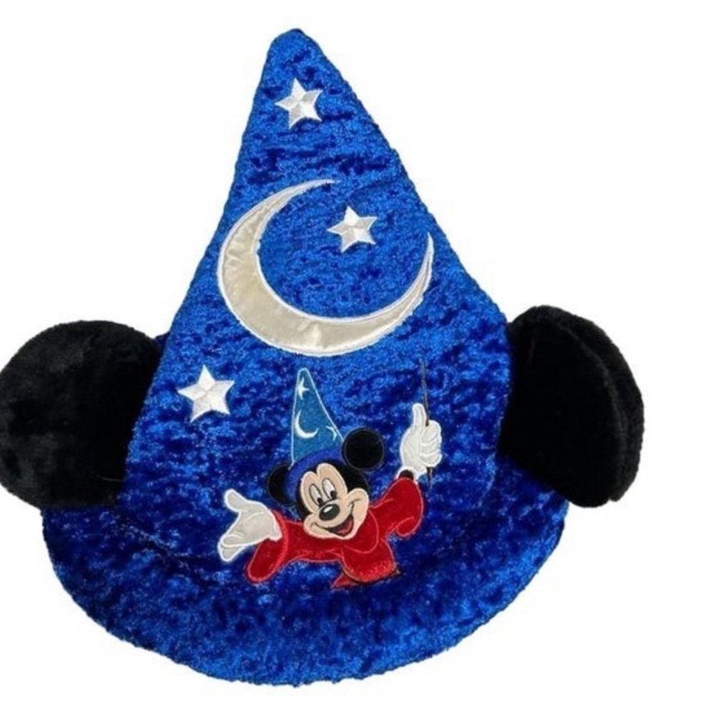 Disney Mickey Mouse Fantasia Sorcerer Apprentice Plush Hat One Size